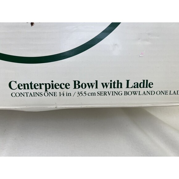 Spode 660468 Christmas Tree 14” Punch Serving Bowl W/ Ladle New In Box - Picture 11 of 11